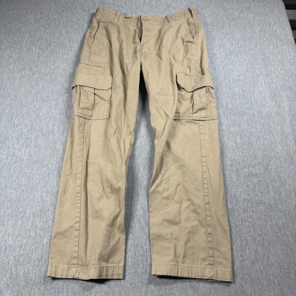 Dickies Pants Men 32x30 Khaki Straight Flexible Durable Tactical Utility Cargo